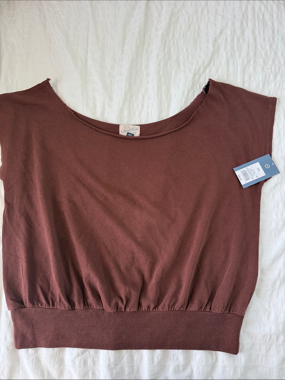 Universal Thread Brown Off Shoulder Crop Top Sizes Available XXL NWT - Picture 3 of 5